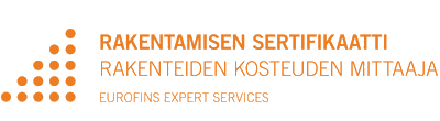 Eurofins Rakentamisen Sertifikaatti — Rakenteiden kosteuden mittaaja